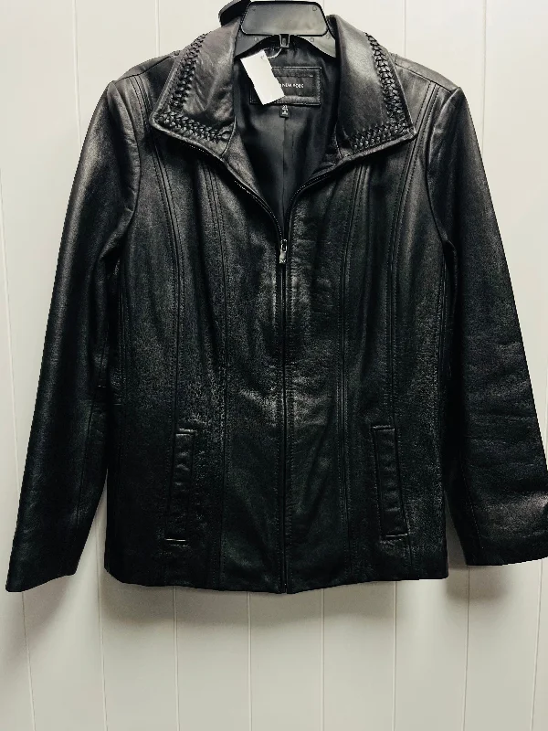 Jacket Leather By Jones New York In Black, Size: Xl Modern Men's 