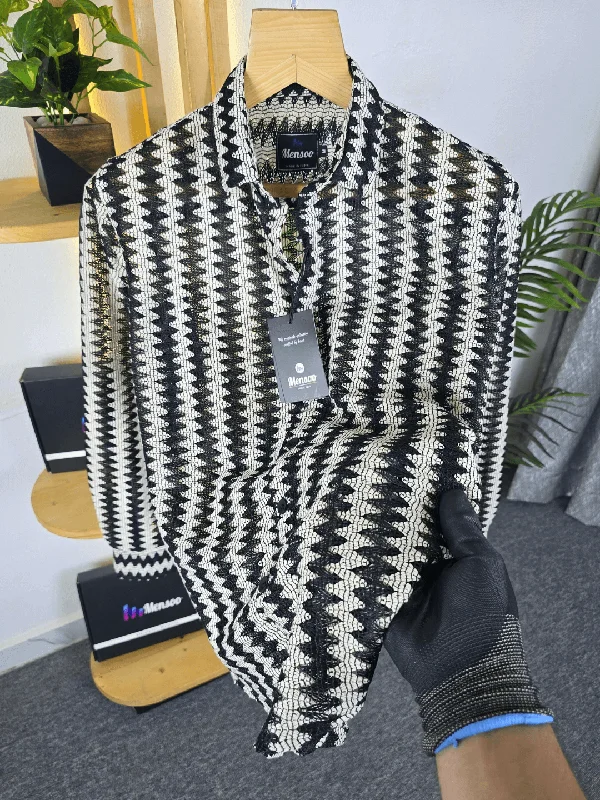 Mensoo Imported Net Shirt 14 Artistic Men's Hand