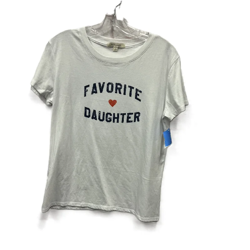 Top Short Sleeve Basic By Favorite Daughter In White, Size: M Practical Men's Quick