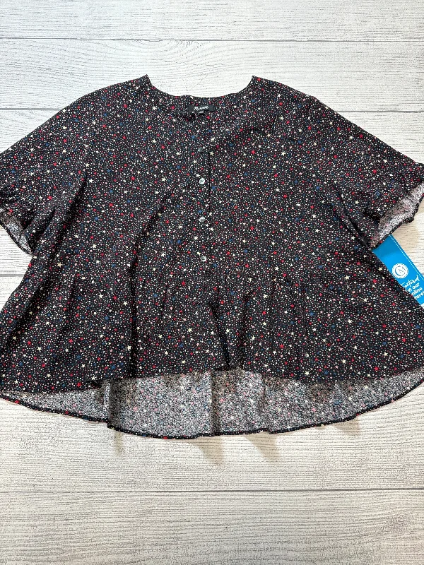 Top Short Sleeve By Madewell In Black, Size: Xxl Cozy Men's Sherpa