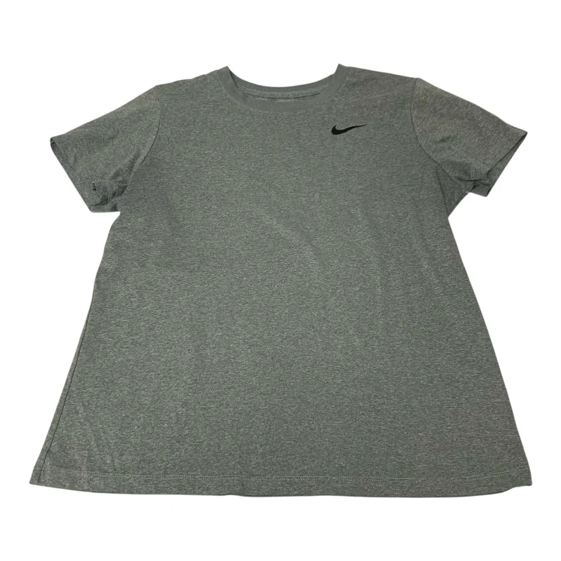 Athletic Top Short Sleeve By Nike Apparel In Grey, Size: L Cozy Men's Winter