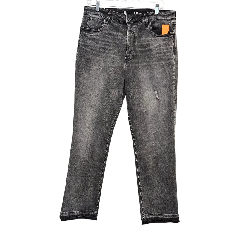 Jeans Straight By Kut In Grey Denim, Size:12L Tough Men's Tactical