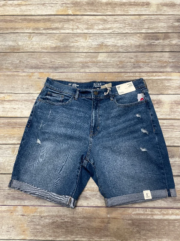 Blue Denim Shorts Ana, Size 16 Modern Men's Tech