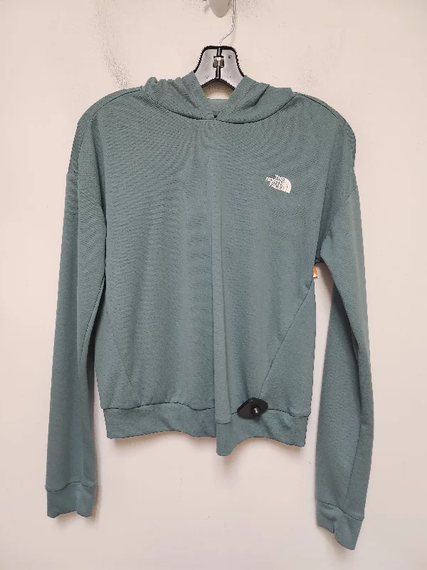 Athletic Top Long Sleeve Hoodie By The North Face In Green, Size: S Modern Men's 