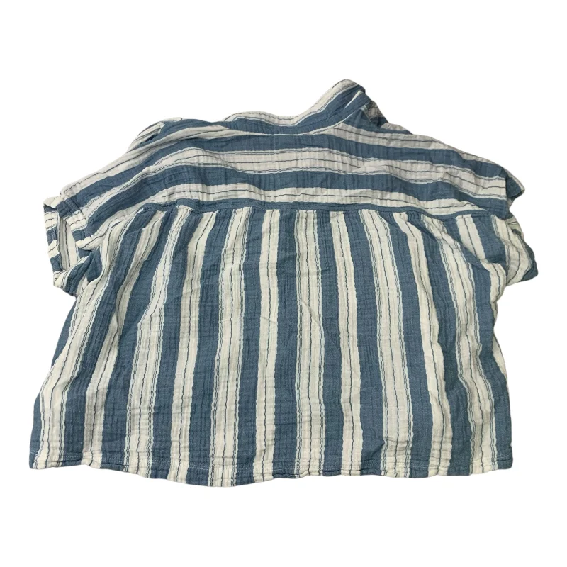 Top Short Sleeve By Old Navy In Blue & White, Size: L Dapper Men's 1920S