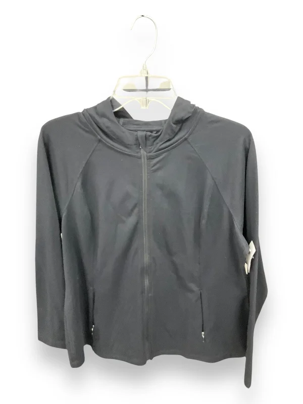 Athletic Jacket By J. Jill In Black, Size: L British Gentleman Style