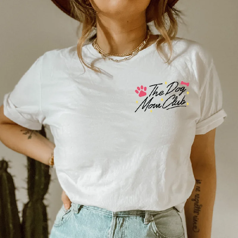 Dog Mom Club Mini Logo T-Shirt Sporty Men's Athleisure 