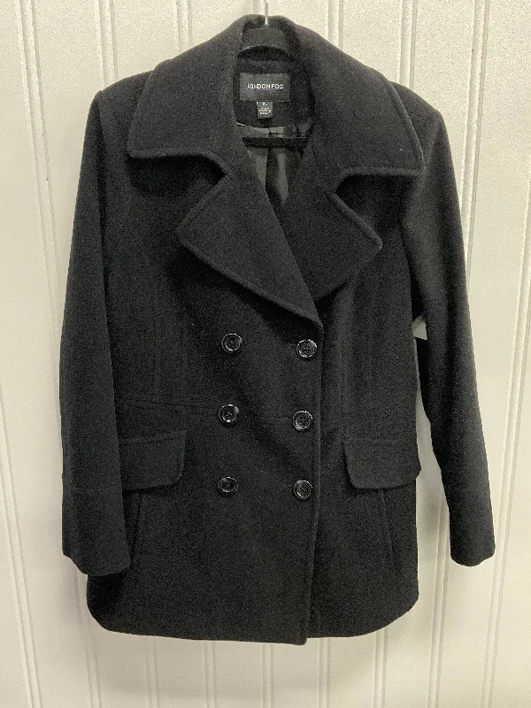 Coat Peacoat By London Fog In Black, Size: Xl Hip Men's Urban