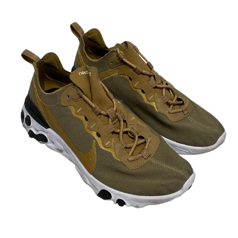 NIKE/Low-Sneakers/US 8.5/GLD/REACT ELEMENT 85 METALLIC GOLD Refined Men's Hand