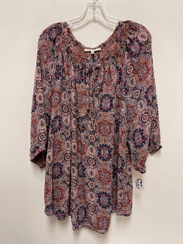 Top Long Sleeve By Daniel Rainn In Multi-colored, Size: 2x Hip Men's Retro