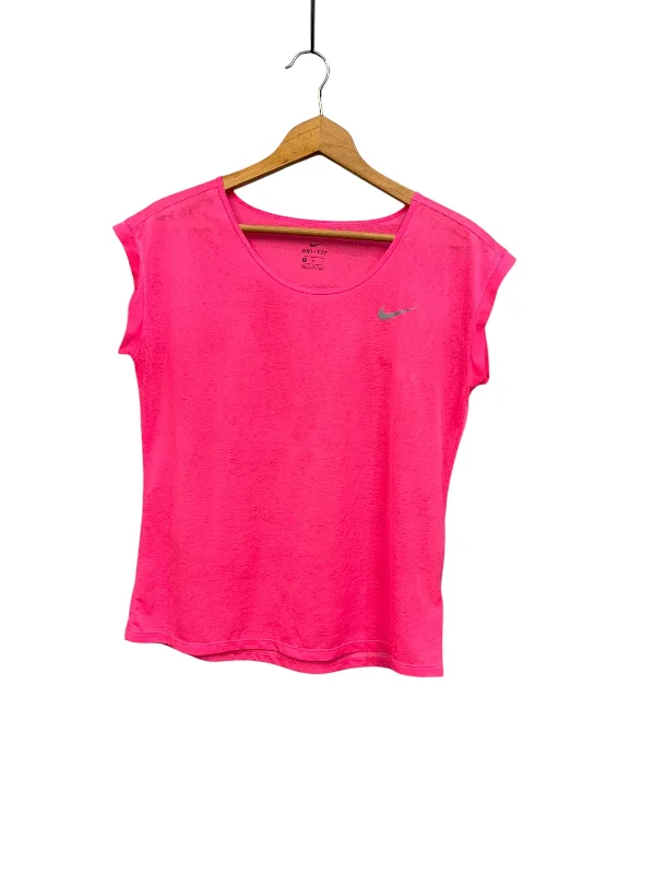 Athletic Top Short Sleeve By Nike Apparel In Pink, Size: M Refined Men's European