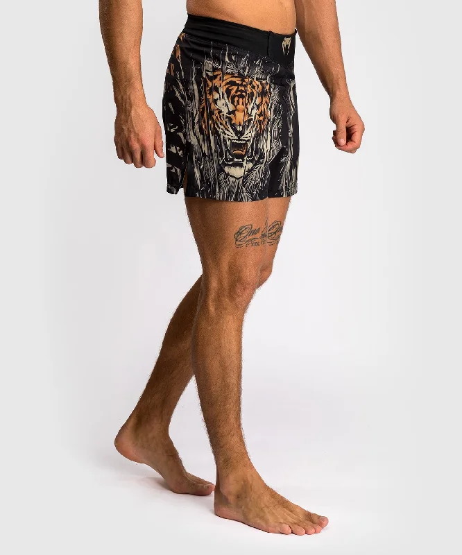 Venum Tiger Men's Fight Shorts - Black/Neon Orange Dapper Men's 1920S