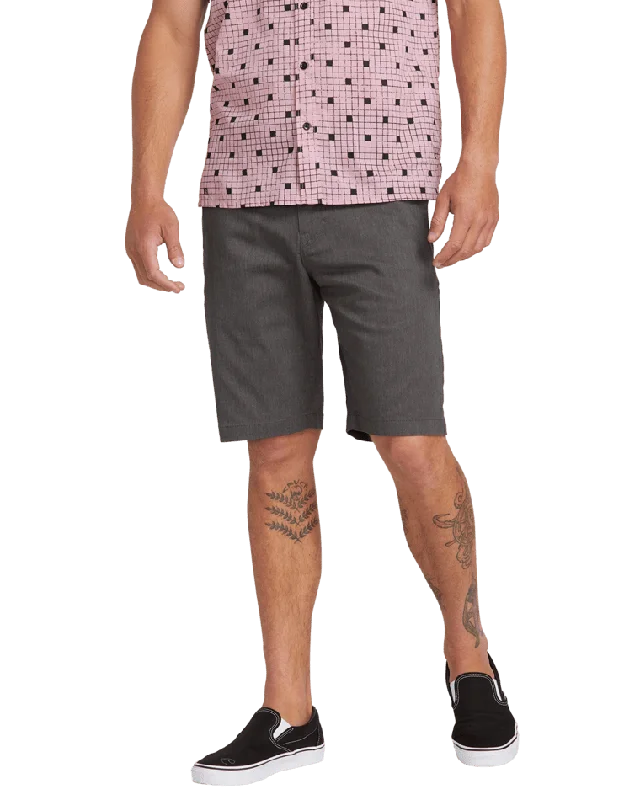 Frickin Modern Stretch Walkshorts in Charcoal Heather Stylish Men's Tropical 