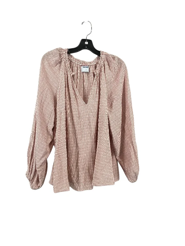 Top Long Sleeve By Old Navy In Pink, Size: 2x Vacation