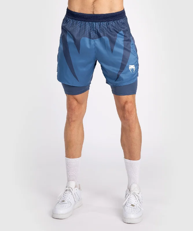 Venum Attack Men's Fight Shorts - Navy Blue Stylish Men's Neon
