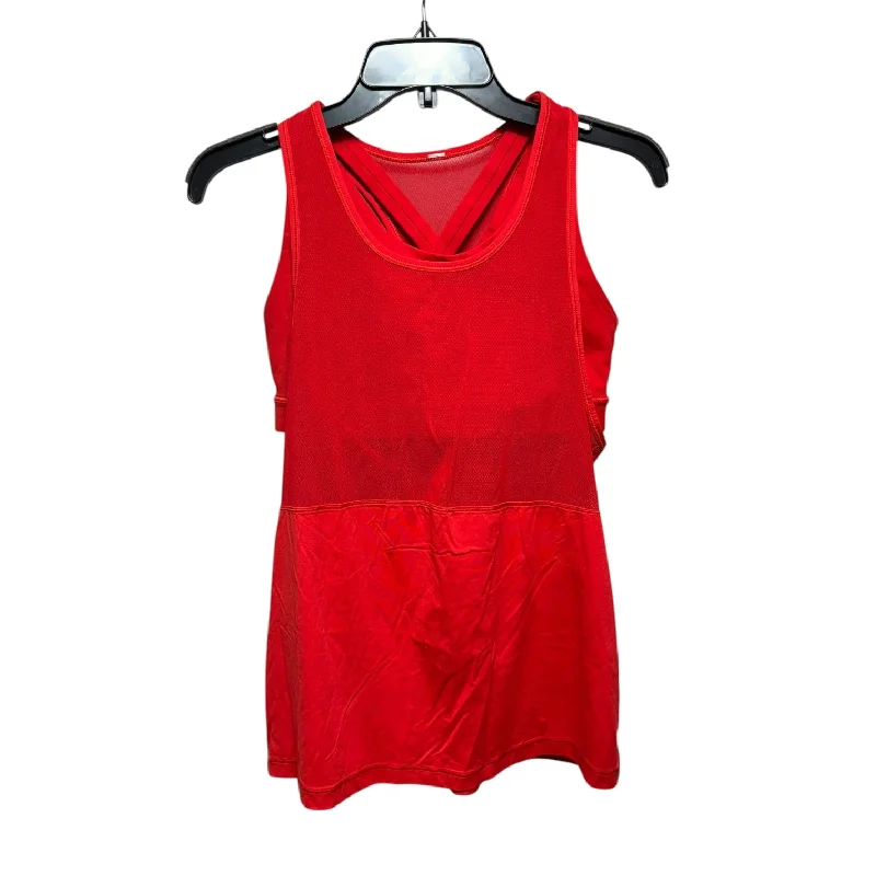 Athletic Tank Top By Lululemon In Red, Size: 8 Sharp Men's Italian