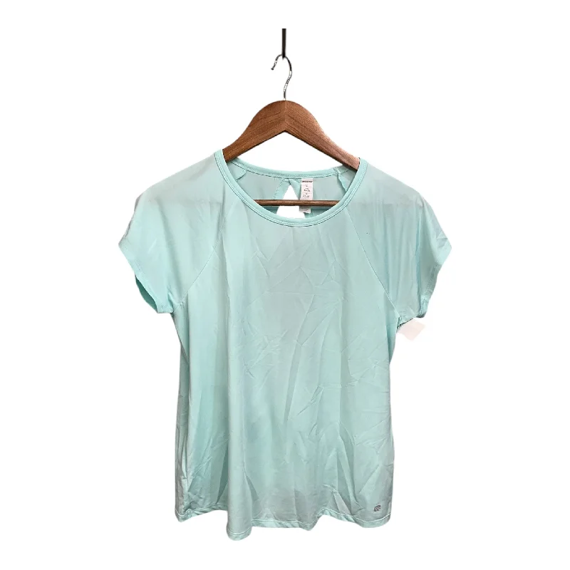 Athletic Top Short Sleeve By Marika In Teal, Size: S Minimalist Men's Casual 