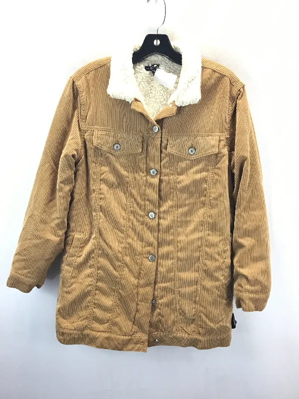 Coat Faux Fur & Sherpa By Fashion Nova In Cream & Tan, Size: M Dapper Men's 1920S