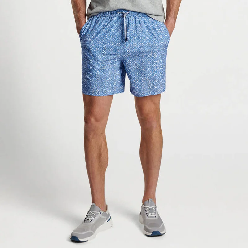 Peter Millar 7-Inch Beachcomber Swim Trunks - Moon Blue Relaxed Men's Australian 