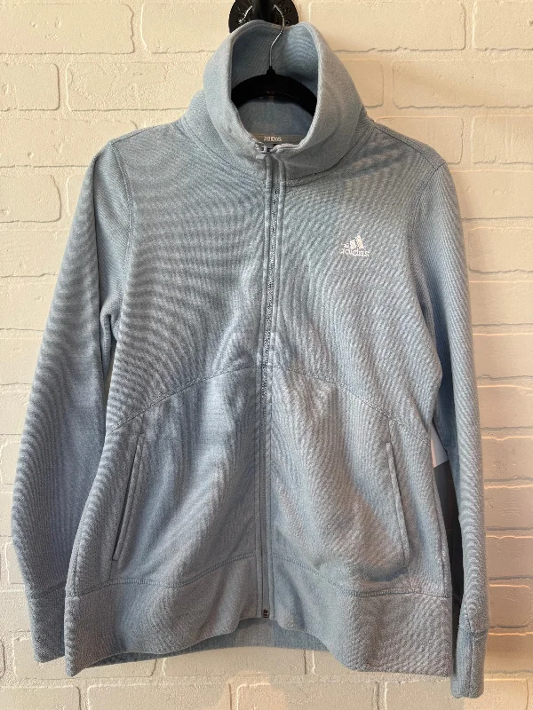 Athletic Jacket By Adidas In Blue, Size: M Polished Men's Silk
