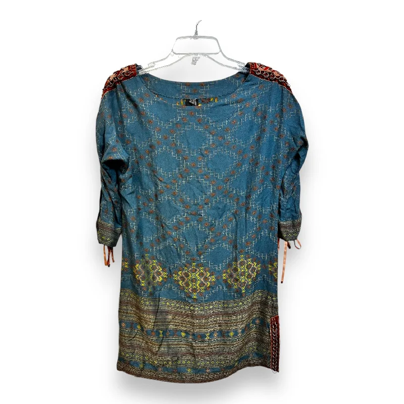 Top Short Sleeve By Free People In Blue, Size: Xs Practical Men's Multi