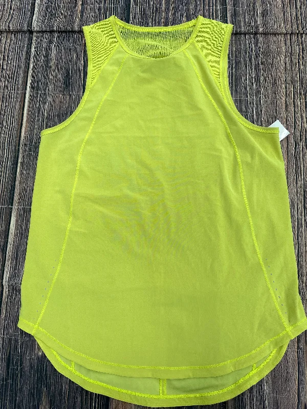 Green Athletic Tank Top Lululemon, Size L Monochromatic Office Style