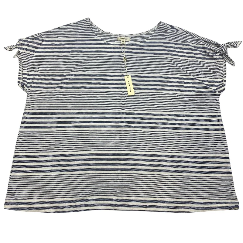 Top Short Sleeve By Max Studio In Blue, Size: 2x Tough Men's Tactical
