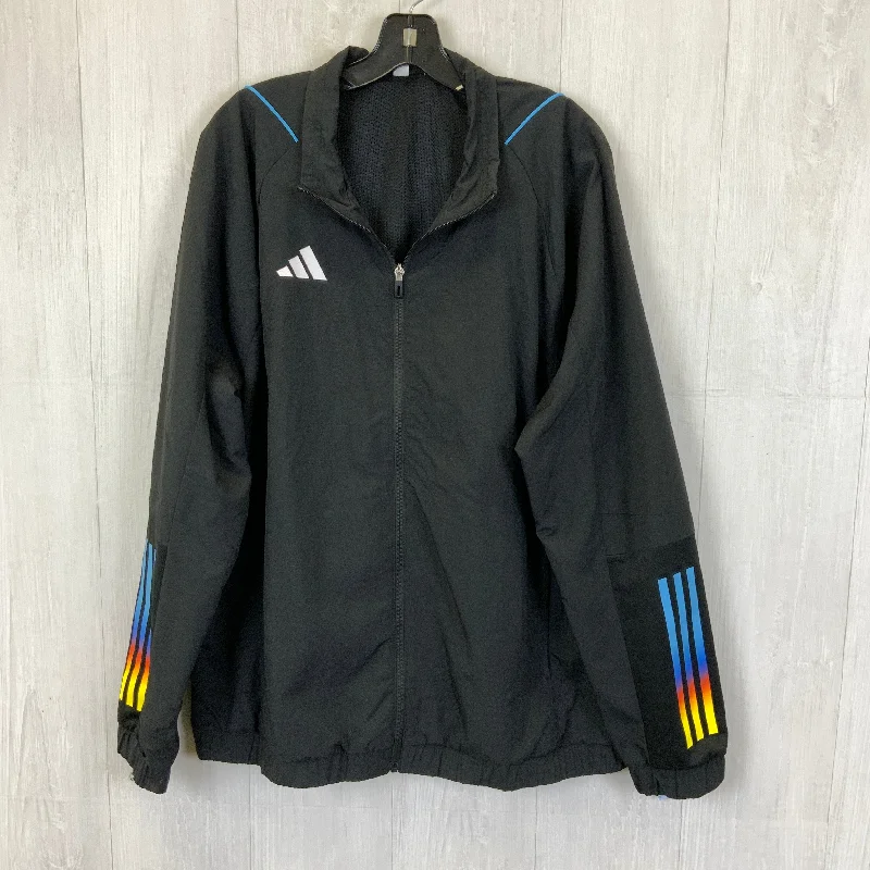 Jacket Windbreaker By Adidas In Black, Size: Xl Refined Men's European