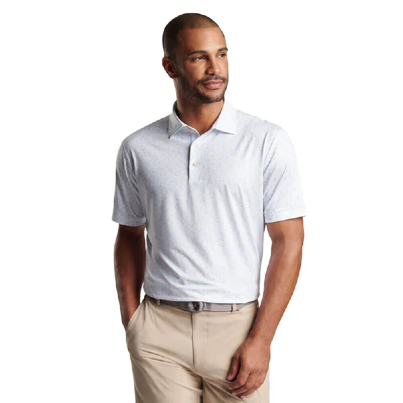 Peter Millar Sandtrapped Performance Jersey Polo Shirt - White Elegant Men's Formal 