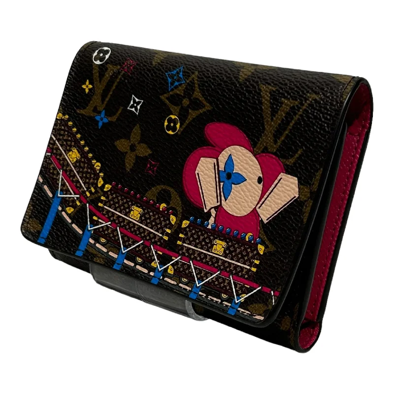 LOUIS VUITTON///Bifold Wallet/OS/All Over Print/Leather/BRW/M [Designers] Luxury/ Earthy Men's Hemp