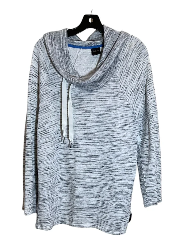 Top Long Sleeve By Rafaella In Grey, Size: 1x Polished Men's Satin