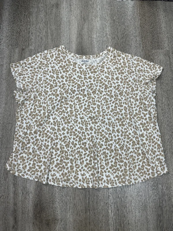 Top Short Sleeve By Old Navy In Animal Print, Size: 3x Modern Men's Tech