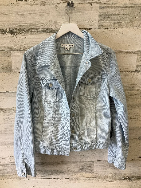 Jacket Denim By Artisan Ny In Blue, Size: M Unique Men's Upcycled