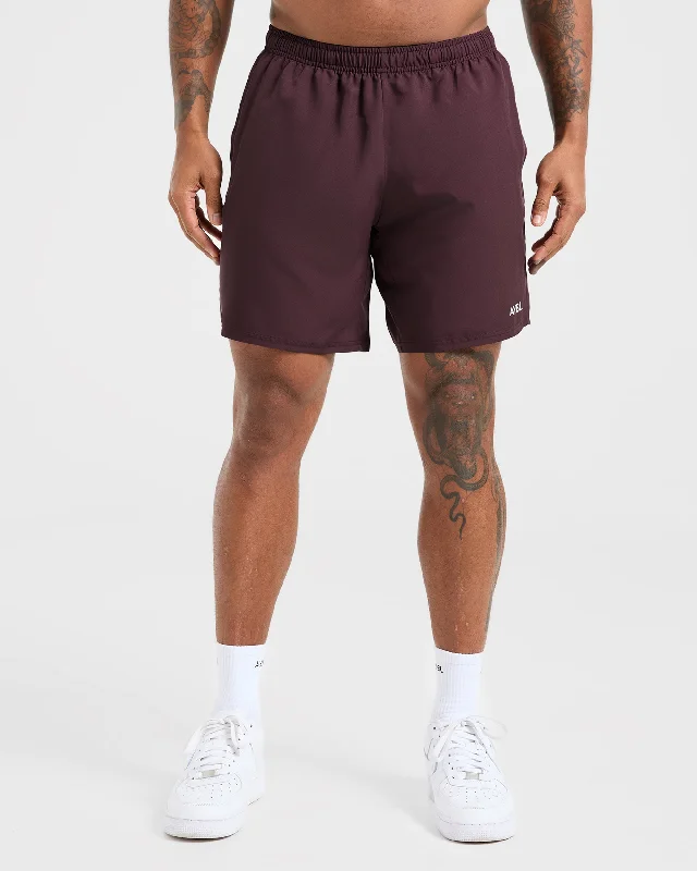Core 7" Shorts - Dusty Plum Sporty Men's Athleisure 