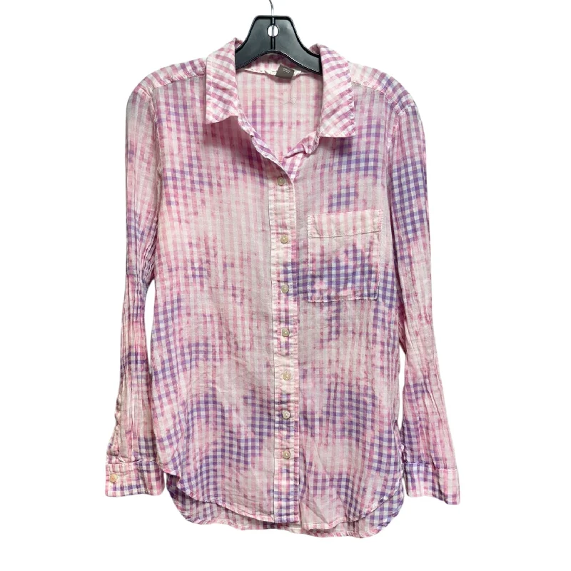 Cate Gingham Shirt By Pilcro X Anthropologie In Checkered Pattern, Size: S Rugged Men's Outdoor 