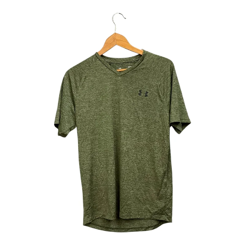 Athletic Top Short Sleeve By Under Armour In Green, Size: S Dapper Men's 1920S