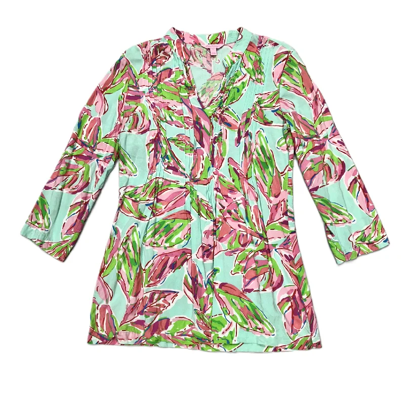 Top Long Sleeve Designer By Lilly Pulitzer  Size: S Trendy Men's Oversized