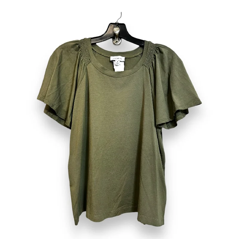 Top Short Sleeve By Evereve In Green, Size: M Dynamic Men's Glow