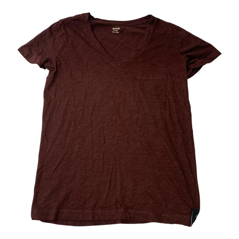 Top Short Sleeve By Madewell In Purple, Size: Xs Trendy Men's Bucket
