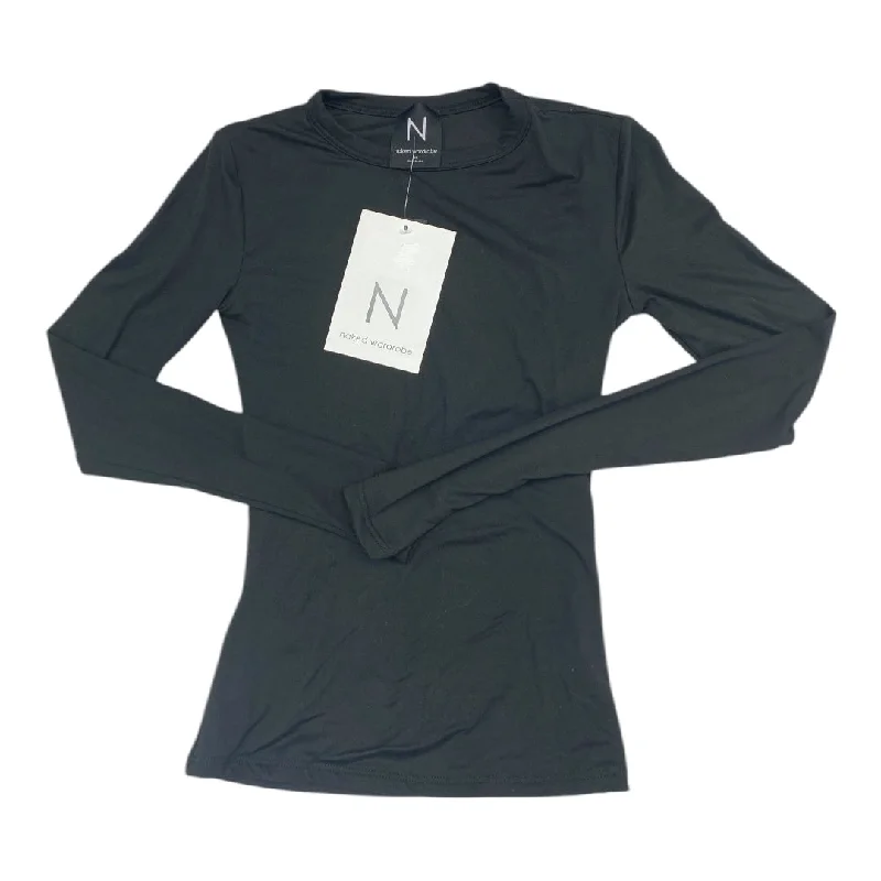 Top Ls By naked wardobe In Black, Size:Xs Confident Men's Power