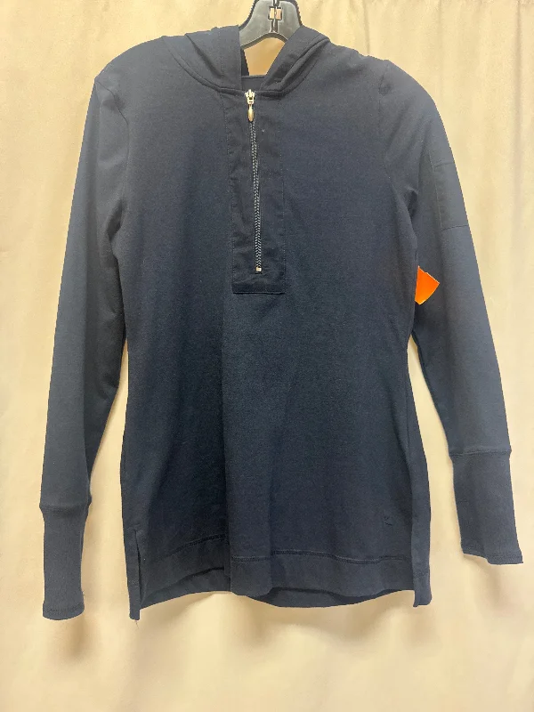 Athletic Top Long Sleeve Hoodie By Danskin Now In Blue, Size: S Business