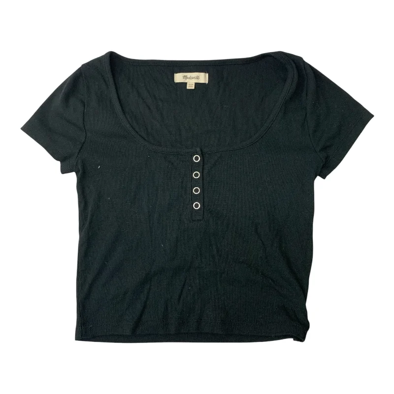 Top Short Sleeve Basic By Madewell In Black, Size: Xxs Practical Men's Quick