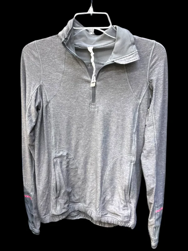 Athletic Top Long Sleeve Collar By Lululemon In Grey, Size: 6 Artistic Men's Avant