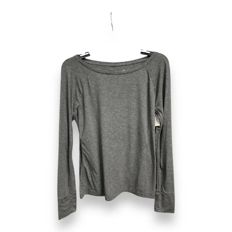 Athletic Top Long Sleeve Crewneck By Gapfit In Grey, Size: M Cozy Men's Winter