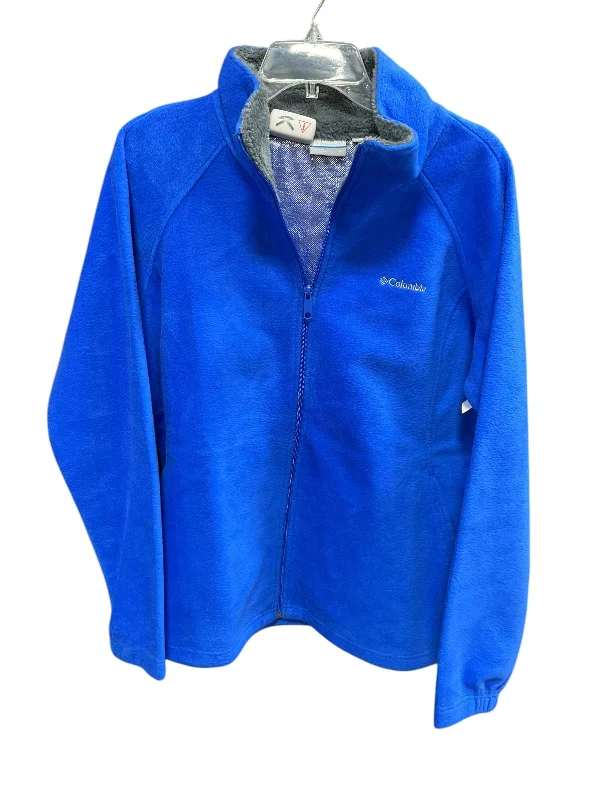 Jacket Fleece By Columbia In Blue, Size: Xl Unique Men's Patch