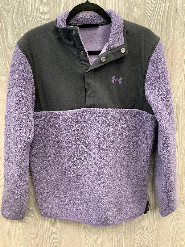 Athletic Jacket By Under Armour In Purple, Size: M Athletic Men's Compression