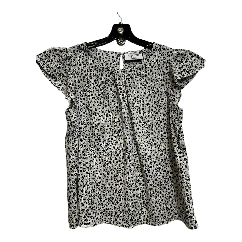 Top Short Sleeve By J. Crew In Animal Print, Size: S Lumberjack