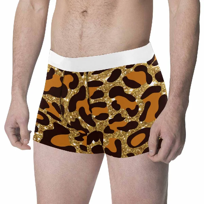 Animal print 5 Men's All Over Print Boxer Briefs (Made In AUS) Athletic Men's High