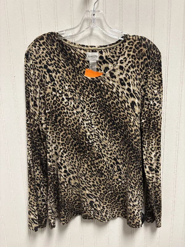 Top Long Sleeve Basic By Chicos  Size: L Casual Men's Loose