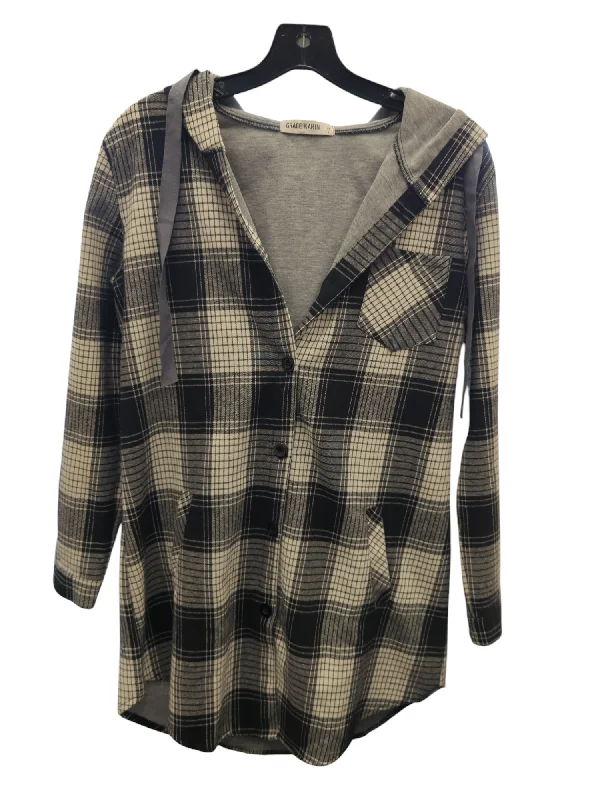Jacket Other By Grace Karin In Plaid Pattern, Size: S Trendy Men's Scandinavian
